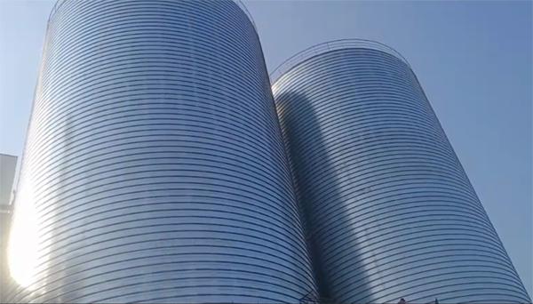 松山2座混凝土高架卷板仓